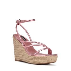 Nine West ~ Hipsta Espadrille Platform Wedge Sandals Size 8M